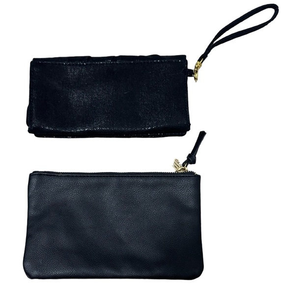 Sephora Black Glitter Wristlet & “Scorpio” Zodiac Pouch Set - Picture 3 of 7